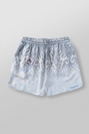 Young LA 1006 - Miami Sunset Shorts Blue Canada | IKTL-01824