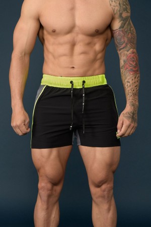 Young LA 101 Bodybuilding Short Shorts Black Canada | AVGK-80396