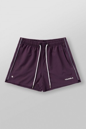 Young LA 1021 - Leg Day Shorts Purple Canada | WTNS-75601