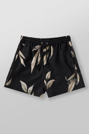 Young LA 1038 - Lah Casa Shorts Black Canada | UKIX-27804