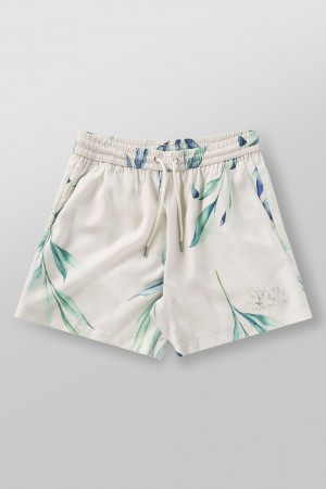 Young LA 1038 - Lah Casa Shorts White Canada | AFMG-73204