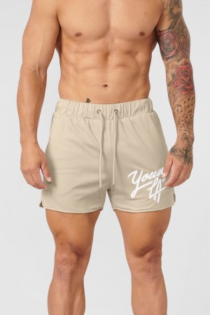 Young LA 104 Legacy Shorts Beige Canada | HQLY-57043