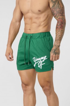 Young LA 104 Legacy Shorts Green Canada | YQRL-03856