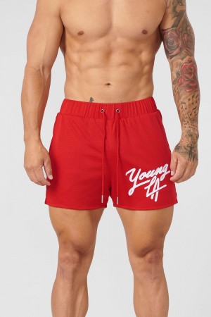 Young LA 104 Legacy Shorts Red Canada | CZPM-21947