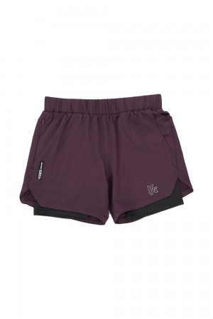 Young LA 105 Compression Shorts 2.0 Burgundy Canada | GNKO-64920