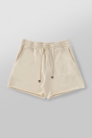 Young LA 1063 - Effortless Sets - Shorts Beige Canada | LAWI-52086