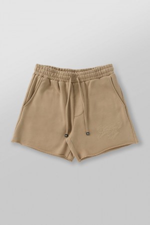 Young LA 1063 - Effortless Sets - Shorts Khaki Canada | SKYD-46075