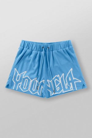 Young LA 1109 - All-Star Shorts Blue Canada | JTMK-94765