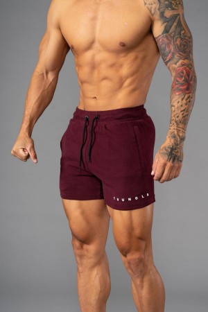 Young LA 113 The Perfect Short Shorts Burgundy Canada | AZQE-80957