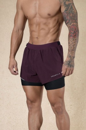 Young LA 124 - 6am Compression Shorts Purple Canada | TMER-31549