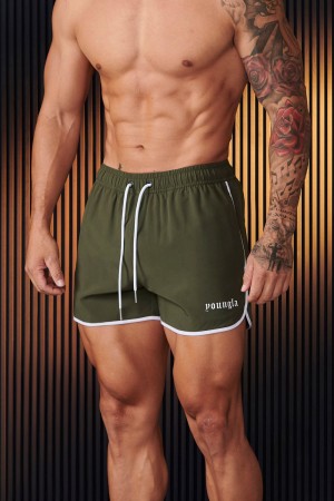 Young LA 125 - Olympic Shorts Olive Canada | LZVY-81753