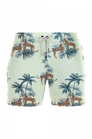 Young LA 128 Abstract Swim Shorts '22 Aqua Canada | ISKC-12490