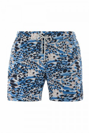 Young LA 128 Abstract Swim Shorts '22 Blue Canada | CPDG-81327