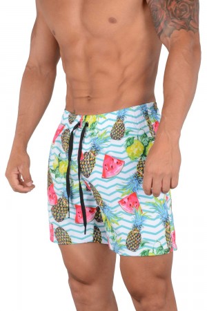 Young LA 128 Abstract Swim Shorts '22 Multicolor Canada | UHIB-80362