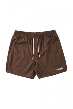 Young LA 131 The Finest Shorts Brown Canada | KSPT-52971