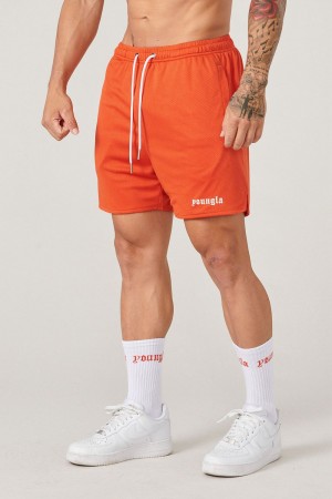 Young LA 134 Game-Time Shorts & Socks Set Orange Canada | QLKU-40317