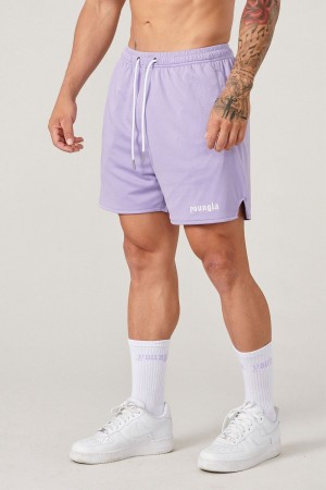 Young LA 134 Game-Time Shorts & Socks Set Purple Canada | ZQNS-78249