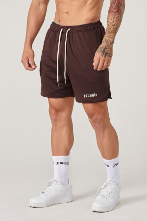 Young LA 134 Game-Time Shorts & Socks Set Burgundy Canada | JZKY-54203