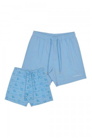 Young LA 136 - Reveal Swim Shorts Blue Canada | UIAP-52743