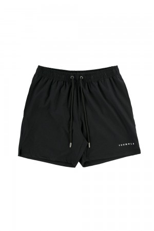 Young LA 140 Frooty Swim Shorts Black Canada | YTPM-59673