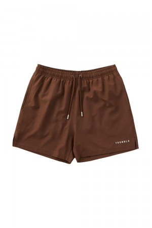 Young LA 140 Frooty Swim Shorts Dark Brown Canada | IFPB-16872