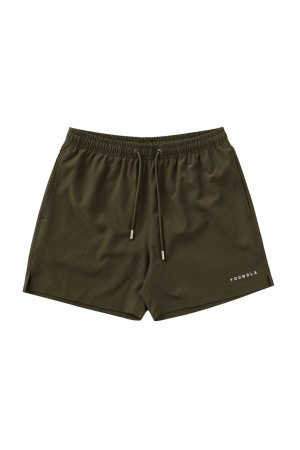 Young LA 140 Frooty Swim Shorts Olive Canada | QFLZ-72985