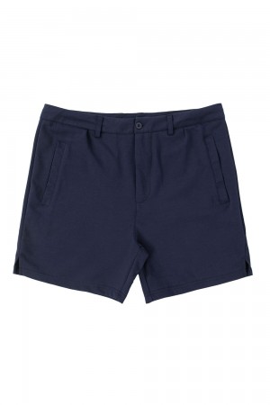 Young LA 145 Casual Chino Shorts Navy Canada | FZOE-23064