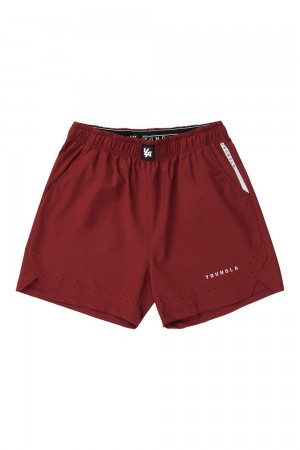 Young LA 146 Sprint Shorts Burgundy Canada | CYEW-92468