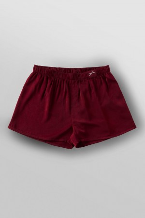 Young LA 151 - Dreamer Shorts Burgundy Canada | HPTA-39104