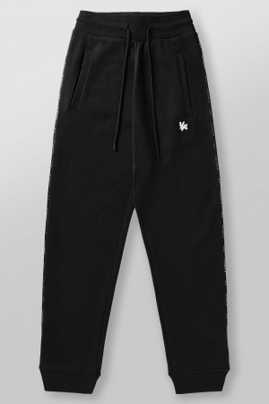 Young LA 2006 - Piping Collection - Joggers Black Canada | ONSW-49073