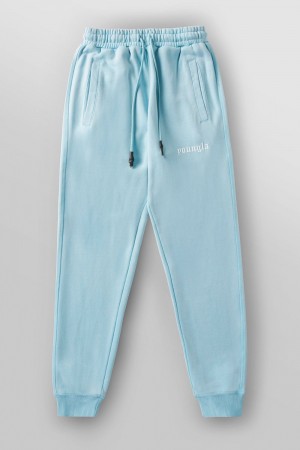 Young LA 2022 - Love Sets - Joggers Light Blue Canada | QLTB-16058