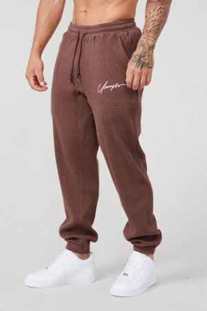 Young LA 207 Cozy Thermal Joggers Brown Canada | TXJU-97846