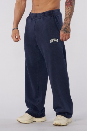 Young LA 2088 - New Wave Baggy Sweats Navy Canada | THWC-20685