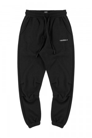 Young LA 210 Kick-Back Joggers Black Canada | OBCU-42083