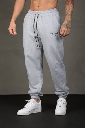 Young LA 211 For Him Joggers Light Grey Canada | FWEH-60531