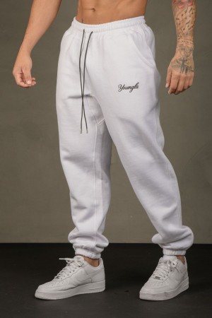 Young LA 211 For Him Joggers White Canada | PSAF-51403