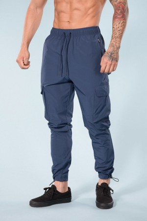 Young LA 218 Travel Cargo Joggers Blue Canada | AKJC-60418