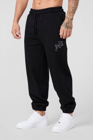 Young LA 222 - Marshmallow Joggers Black Canada | GAJW-64852