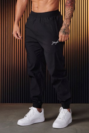 Young LA 225 - Airwave Joggers Black Canada | IZGQ-20145