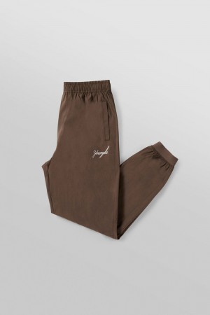 Young LA 225 - Airwave Joggers Dark Brown Canada | DJSK-76938