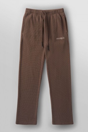 Young LA 230 - No Cuff Thermal Pants Brown Canada | FIYK-50182