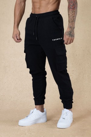 Young LA 240 Cloud Rambo Joggers Black Canada | OVCZ-57042