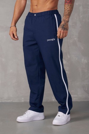 Young LA 246 - Side Zipper Joggers Navy Canada | ZHRJ-57429