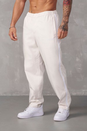 Young LA 246 - Side Zipper Joggers White Canada | OXGM-41580