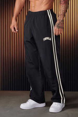 Young LA 249 - Flagship Track Pants Black Canada | JQVR-72135