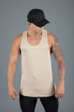 Young LA 305 Performance Line Tank Tops Beige Canada | OVXS-06859