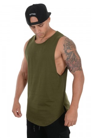 Young LA 308 Muscle Tanks Olive Canada | GFKO-26398