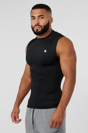 Young LA 315 - Stealth Compression Cut-Offs Black Canada | PUTQ-58634