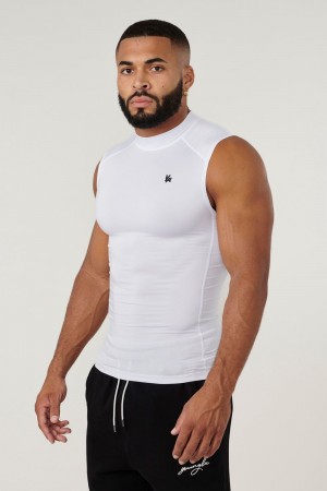 Young LA 315 - Stealth Compression Cut-Offs White Canada | GWEN-08462