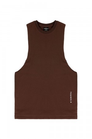 Young LA 317 Delt Tanks Dark Brown Canada | LZGX-95238